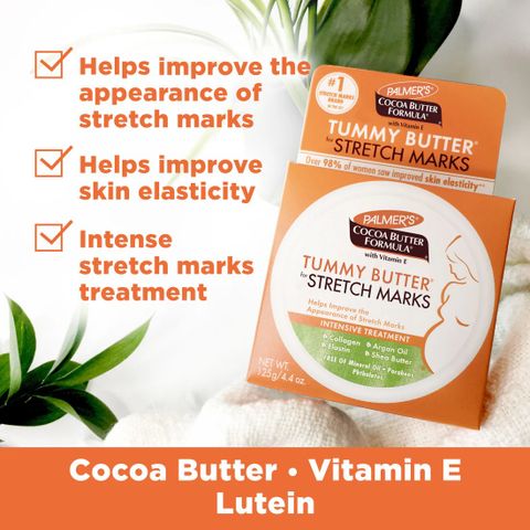 Bơ đậm đặc ngăn ngừa và hỗ trợ làm mờ rạn da cho mẹ bầu cuối thai kỳ và sau sinh Palmer's Cocoa Butter Tummy Butter for Pregnancy Stretch Marks