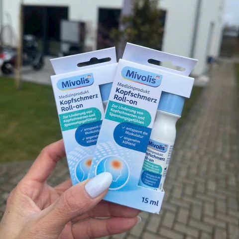 Thanh lăn làm dịu đau đầu, căng thẳng Mivolis Đức 15ml