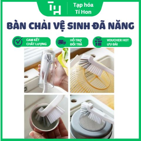 Bàn chải vệ sinh đã năng trắng xám (TH215)