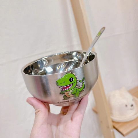 Bát inox kèm thìa cao cấp (TH217)