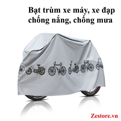 Áo Trùm Xe Máy Chống Nắng Và Che Mưa Vải Dù 1X2 m