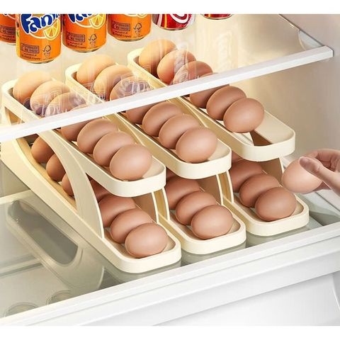 Khay Đỡ Trứng 2 Tầng Tự Động Tiện Dụng Có vỏ hộp (TH220)