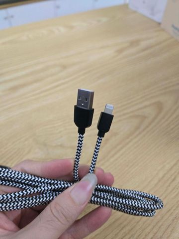 Cáp sạc nhanh đầu Usb-Lighning cho iphone seri 14 đổ lại, dây dù bền bỉ chống gãy