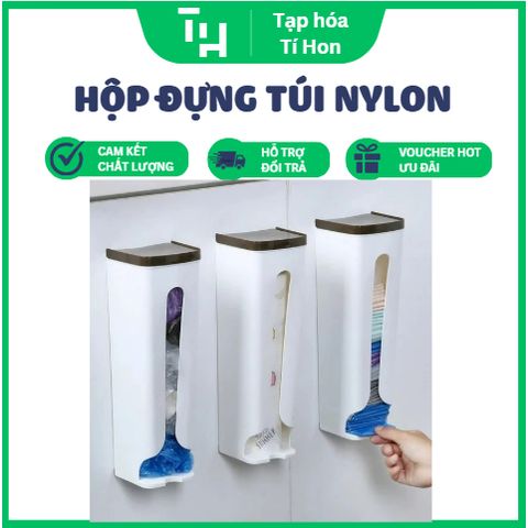 Hộp đựng túi nilon dán tường tiện lợi (Màu ngẫu nhiên) (TH230)