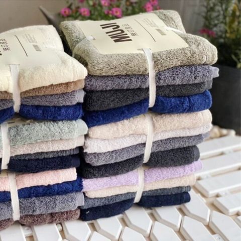 Set 4 khăn tắm Muji cao cấp (Màu ngẫu nhiên) (TH234)