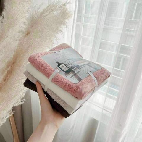 Set 4 khăn tắm Muji cao cấp (Màu ngẫu nhiên) (TH234)