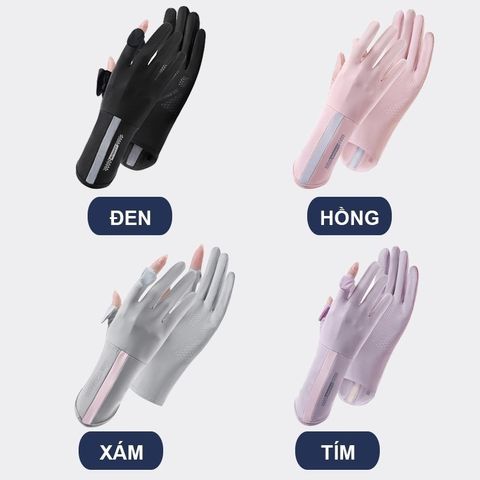 Găng Tay Chống Tia UV Chống Nắng Hở Ngón (TH235)