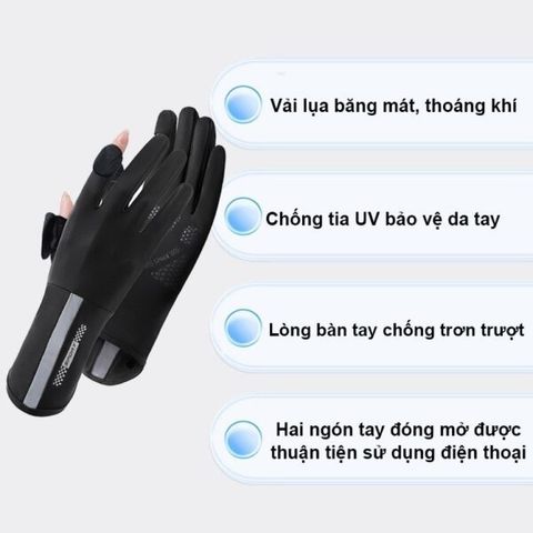 Găng Tay Chống Tia UV Chống Nắng Hở Ngón (TH235)