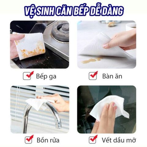 Gói 80 khăn ướt lau bếp siêu tiện dụng (TH236)