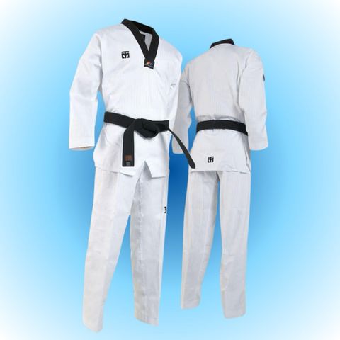 VÕ PHỤC TAEKWONDO MOOTO CAO CẤP VẢI SỌC CHẤT LƯỢNG
