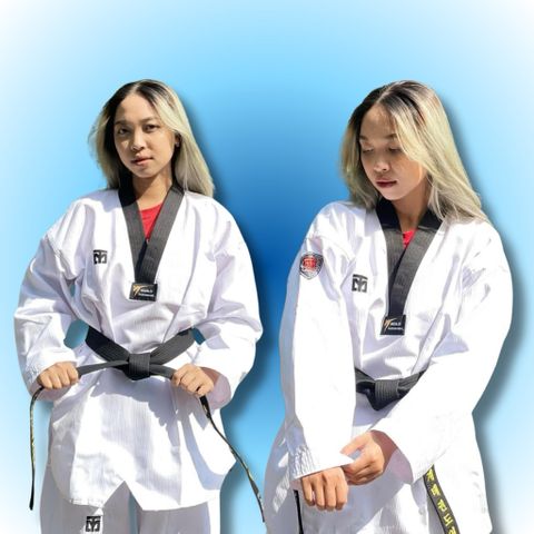 VÕ PHỤC TAEKWONDO MOOTO CAO CẤP VẢI SỌC CHẤT LƯỢNG