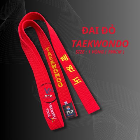 [ Thêu Cơ Bản ] ĐAI TAEKWONDO THÊU SẴN, ĐAI TỐT DÀY LOẠI 1 Vòng