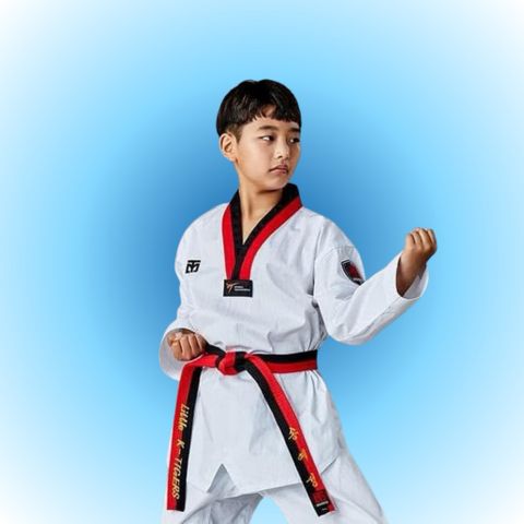 VÕ PHỤC TAEKWONDO MOOTO CAO CẤP VẢI SỌC CHẤT LƯỢNG