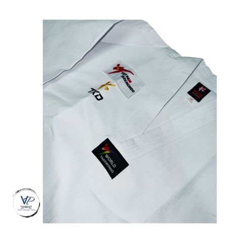 [ Tặng Kèm Đai Trắng ] Võ Phục Taekwondo Phong Trào dành cho người mới tập, vải sọc đẹp