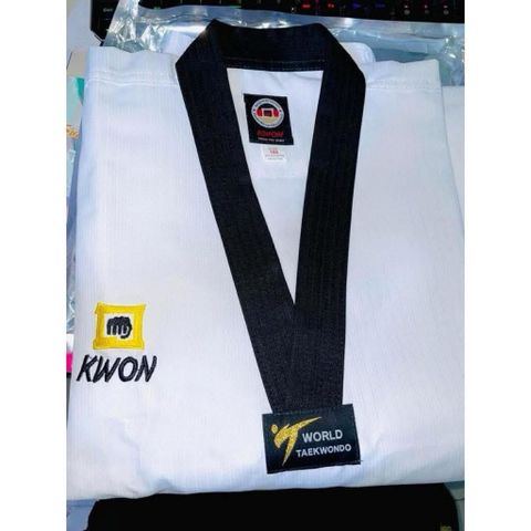 Võ Phục Taekwondo Kwon Vải Sọc, Vải Kim Cương chất lượng phù hợp cho tất cả vận động viên