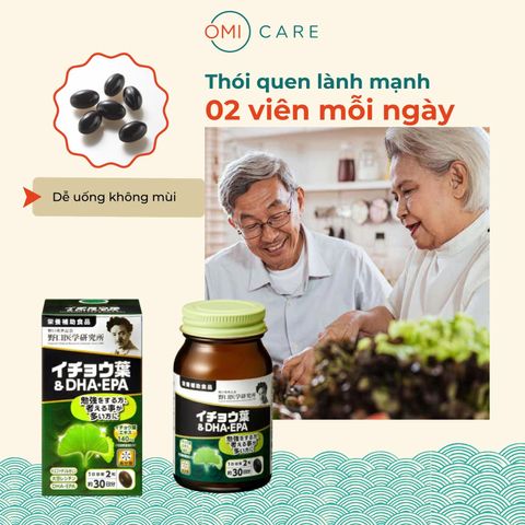 Viên Uống DHA Ginkgo Noguchi 60 Viên Nhật Bản | Hỗ Trợ Não Bộ