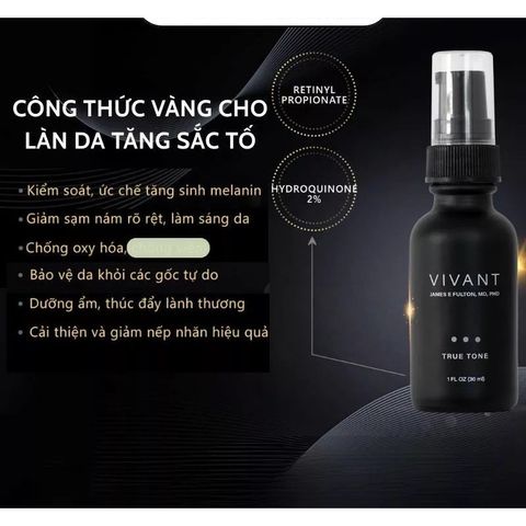 💗 Vivant Serum Truetone 2.0 Tinh Chất Dưỡng Sáng Da, Chống Lão Hóa, Giảm Thâm Nám, Tẩy Da Chết, Tăng Sinh Collagen