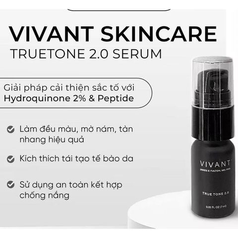 💗 Vivant Serum Truetone 2.0 Tinh Chất Dưỡng Sáng Da, Chống Lão Hóa, Giảm Thâm Nám, Tẩy Da Chết, Tăng Sinh Collagen