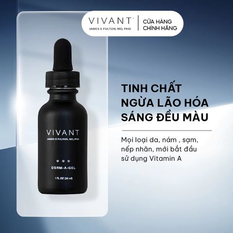 💗 Vivant Derm-A-Gel Serum Tinh Chất Chống Lão Hóa, Giảm Nếp Nhăn, Mờ Thâm Nám, Dưỡng Ẩm, Làm Đều Màu Da