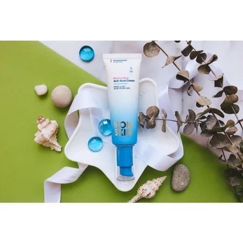 💗 Icon Skin Kem Dưỡng Da Moist And Heal Anti Acne Cream 30ml – Dưỡng Ẩm, Giảm Mụn, Làm Dịu Da, Phù Hợp Da Hỗn Hợp Và Dầu
