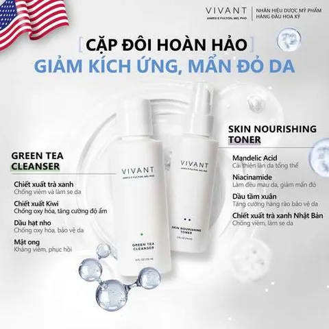 💗 Vivant Skin Nourishing Toner Nước Hoa Hồng Ngừa Mụn, Dưỡng Ẩm, Chống Oxy Hóa, Làm Sáng Da, Dịu Nhẹ Cho Da Nhạy Cảm