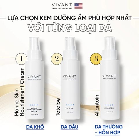 💗 Vivant Kem Dưỡng Ẩm Allantoin Sedating & Hydrating Lotion Phục Hồi Da, Giảm Kích Ứng, Chống Oxy Hóa, Làm Dịu Da