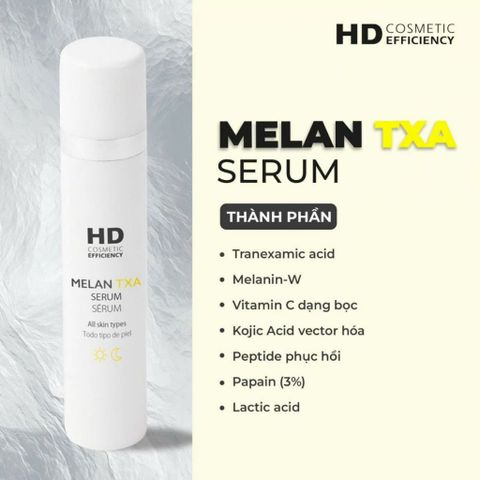 💗 HD Cosmetic Efficiency Melan TXA Serum Tinh Chất Giảm Thâm Sạm, Tẩy Tế Bào Chết, Làm Sáng, Tái Tạo Da