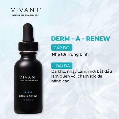 💗 Vivant Derm A Renew Serum Niacinamide Tinh Chất Kiềm Dầu Ngừa Mụn, Phục Hồi, Tái Tạo, Làm Sáng Da, Chống Lão Hóa