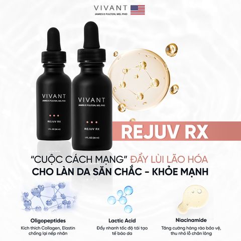 💗 Vivant Serum Rejuv RX Tinh Chất Nâng Cơ, Giảm Nếp Nhăn, Chống Lão Hóa, Phục Hồi Tái Tạo Da, Trẻ Hóa Da