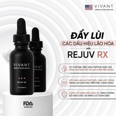 💗 Vivant Serum Rejuv RX Tinh Chất Nâng Cơ, Giảm Nếp Nhăn, Chống Lão Hóa, Phục Hồi Tái Tạo Da, Trẻ Hóa Da