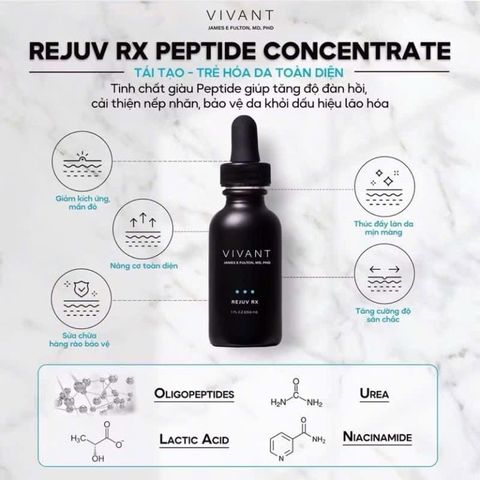 💗 Vivant Serum Rejuv RX Tinh Chất Nâng Cơ, Giảm Nếp Nhăn, Chống Lão Hóa, Phục Hồi Tái Tạo Da, Trẻ Hóa Da