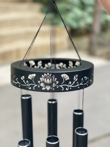 Chuông gió phong thuỷ nhạc thiền âm trầm cao cấp 1m3, chuông gió treo ban công trị liệu 432Hz