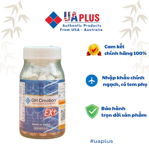 Viên uống tăng chiều cao GH Creation Ex+ Nhập Khẩu Nhật Bản - Hỗ Trợ Phát Triển Xương Chắc Khỏe và Cải Thiện Vóc Dáng