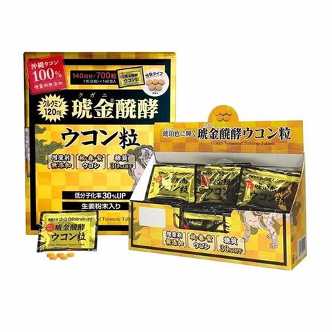 Viên nghệ lên men hoàng kim Kugani Okinawa Ukondo Japan 700 viên