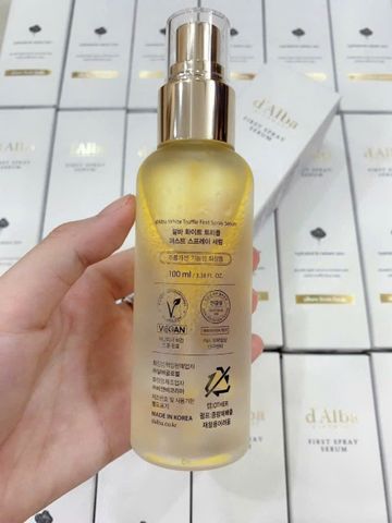 XỊT KHOÁNG BƠ D'ALBA – FIRST SPRAY SERUM 100ml