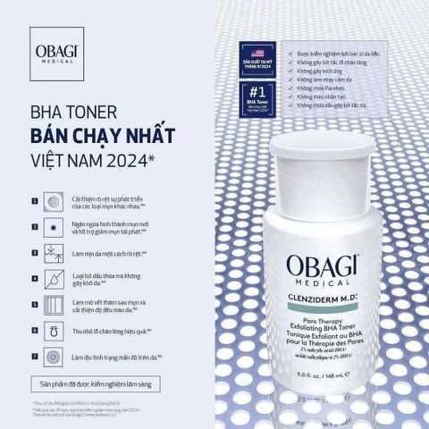 Toner OBAGI hàng công ti date 2028 bản mới nht 148ml