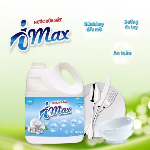 Nước rửa bát Imax 3,6 lít hương quế