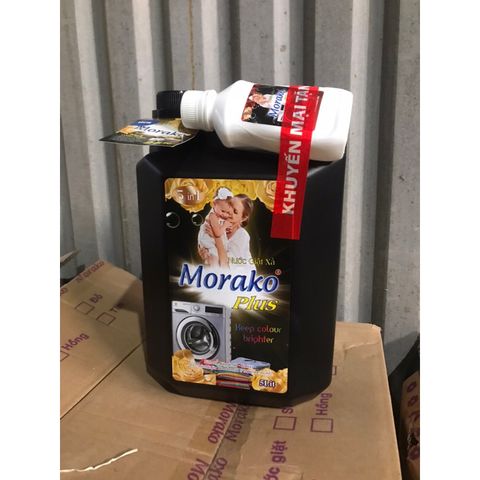 Nước giặt sả Morako plus đen 5 lít