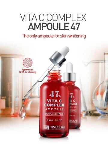 Tinh chất dưỡng trắng da Histolab Vita C complex ampoule 47% 50ml nhập khẩu chính hãng