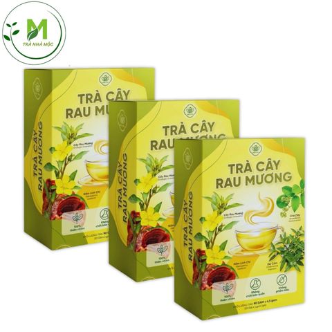 Trà Cây Rau Mương Mộc Tâm, Chè Dây, Dạ Cẩm, Nấm Linh Chi Hỗ Trợ Viêm Loét- Trào Ngược- HP Dạ Dày, Cải Thiện Tiêu Hóa, Hộp 30 Túi Lọc Tiện Lợi.