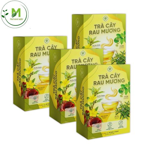 Trà Cây Rau Mương Mộc Tâm, Chè Dây, Dạ Cẩm, Nấm Linh Chi Hỗ Trợ Viêm Loét- Trào Ngược- HP Dạ Dày, Cải Thiện Tiêu Hóa, Hộp 30 Túi Lọc Tiện Lợi.