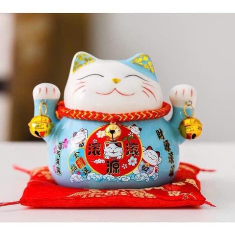 Mèo may mắn Biểu tượng vui vẻ, thịnh vượng (Màu ngẫu nhiên) (TH251)