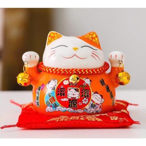 Mèo may mắn Biểu tượng vui vẻ, thịnh vượng (Màu ngẫu nhiên) (TH251)