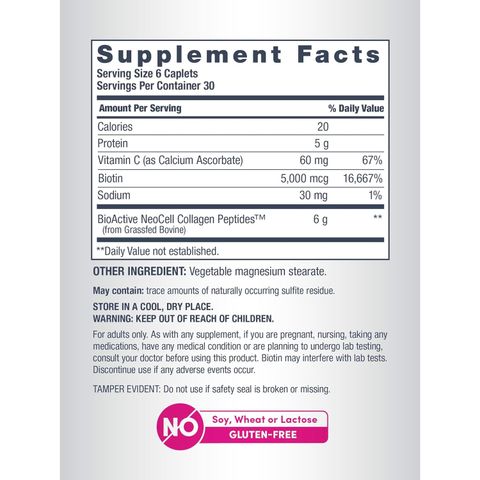 Grassfed Collagen peptides Vitamin C Biotin của Mỹ - Giúp trẻ hóa da