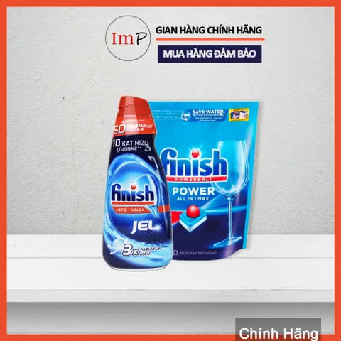 [TRỢ GIÁ THƯƠNG HIỆU] Viên - Gel rửa bát Finish All in one (Max) 10in 1 tiên lợi  - Hàng chính hãng - ImP