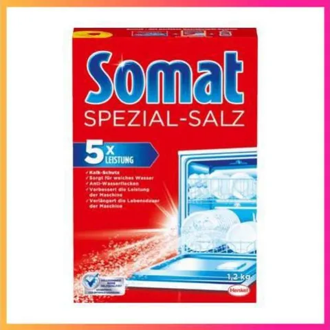 Muối rửa bát Finish Somat làm mềm nước cho máy rửa chén bát  - ImP