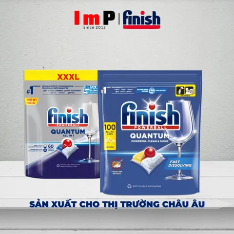 [FREESHIP]  Viên rửa bát Finish Quantum All in one - Ultimate All in one - Viên rửa bát cao cấp 12in1, 14in1  - ImP
