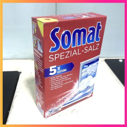 Muối rửa bát Finish Somat làm mềm nước cho máy rửa chén bát  - ImP