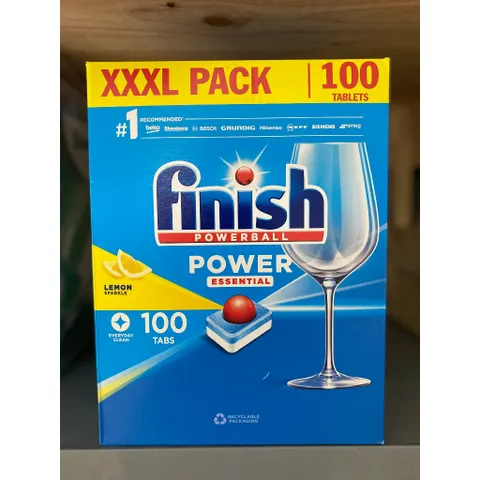 Viên Rửa Chén Bát Hương Chanh Finish Powerball Quantum Power Essential Lemon Sparkle (VIÊN LẺ)  - ImP