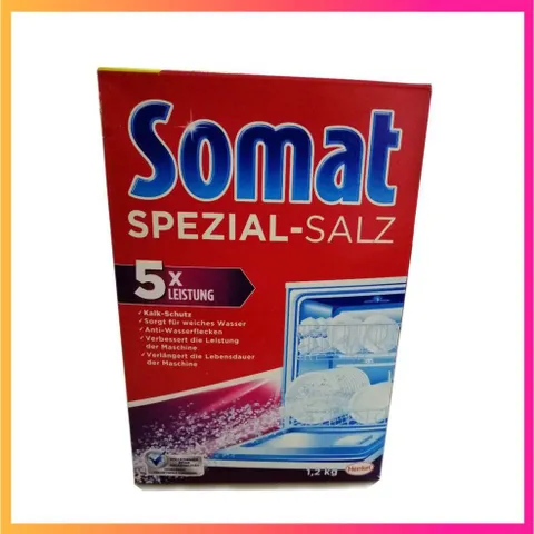 Muối rửa bát Finish Somat làm mềm nước cho máy rửa chén bát  - ImP